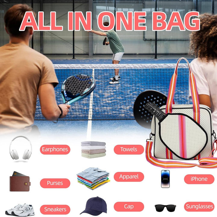 Neoprene Crossbody Sling Pickleball Bag