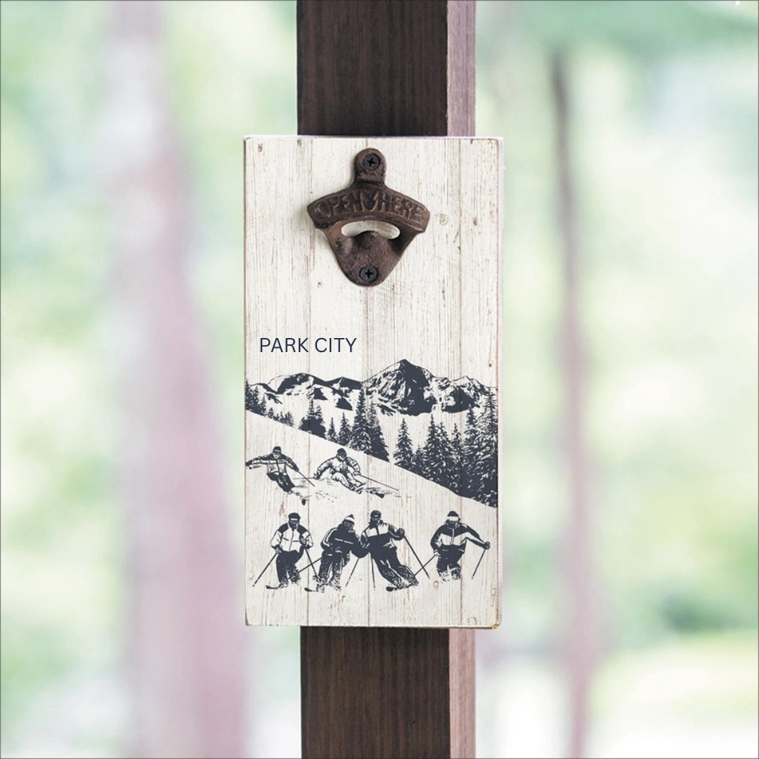 Park City Retro Ski Run Bottle Opener