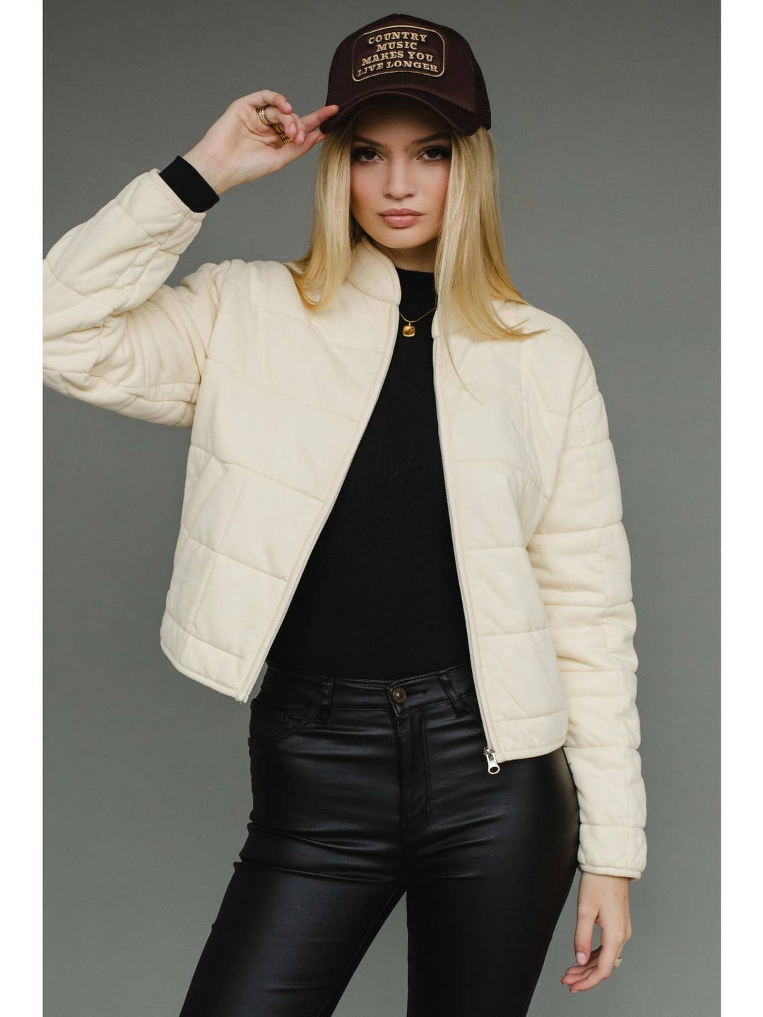 Washed Quilted Jacket