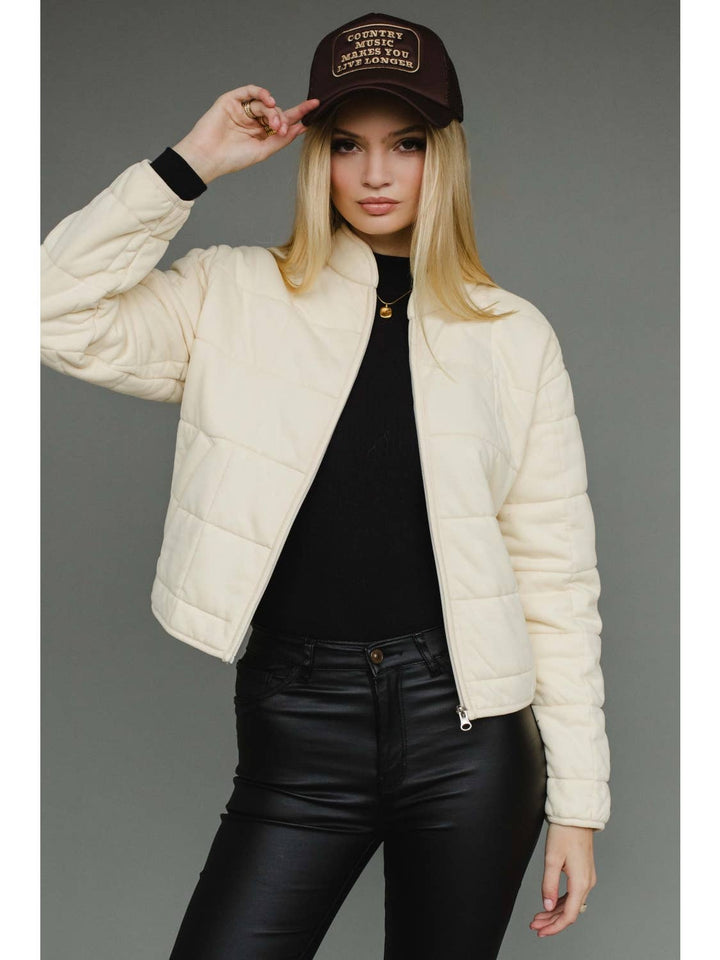 Washed Quilted Jacket