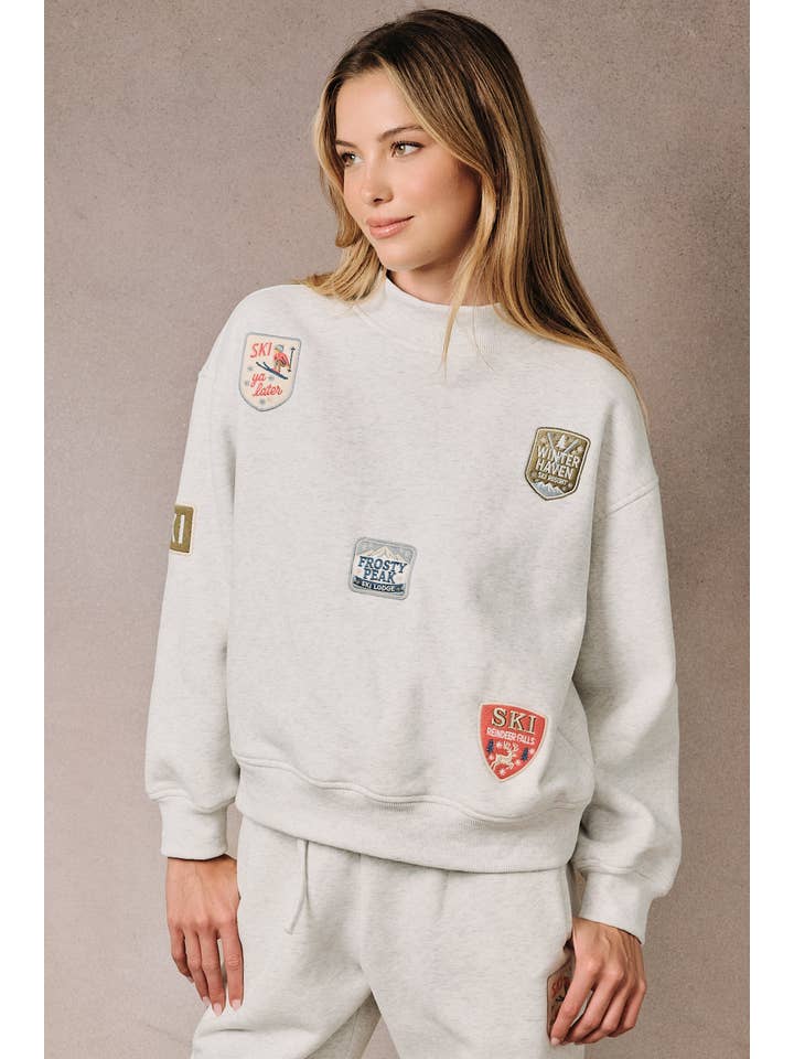 Ski Patch High Neck Crew