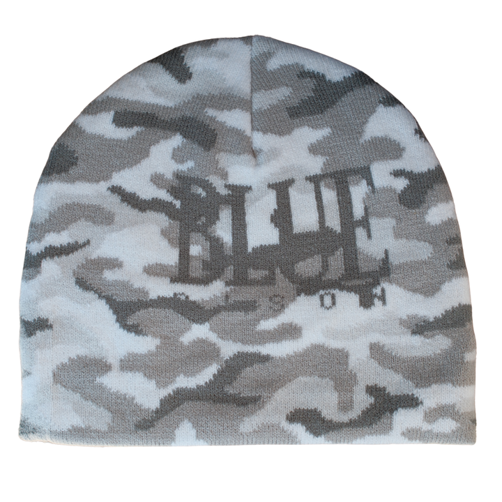 Blue Bison Blizzard Camo Skull Cap