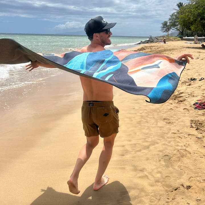 Captain Crabby Travel Beach Towel
