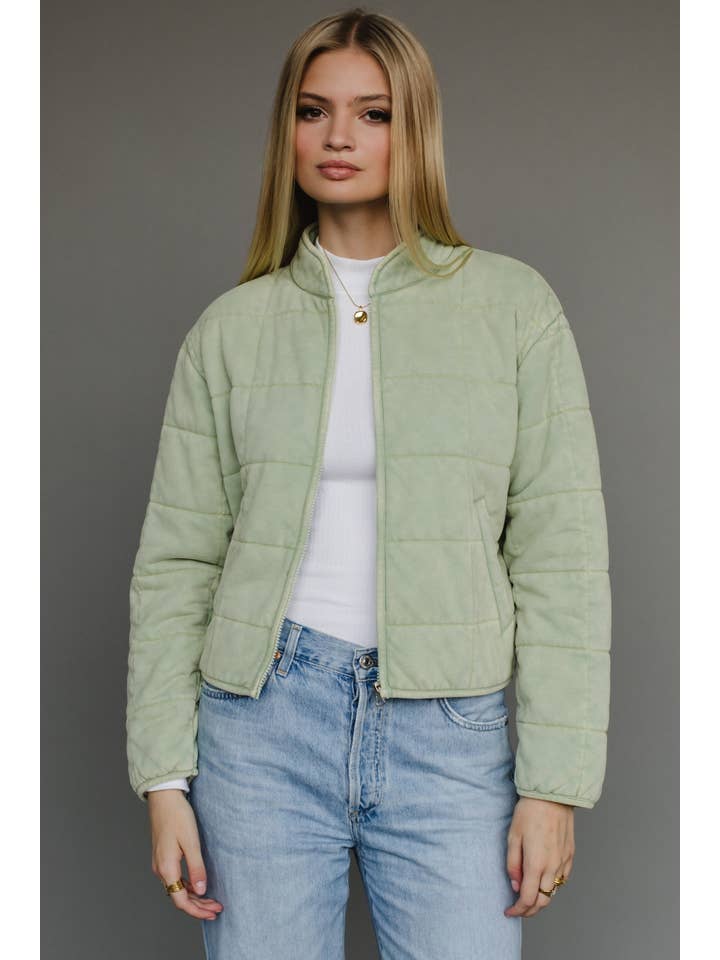Washed Quilted Jacket