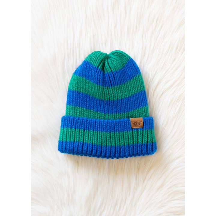 Striped Knit Beanie