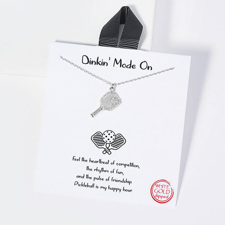 Dinkin' Mode Pickleball Necklace