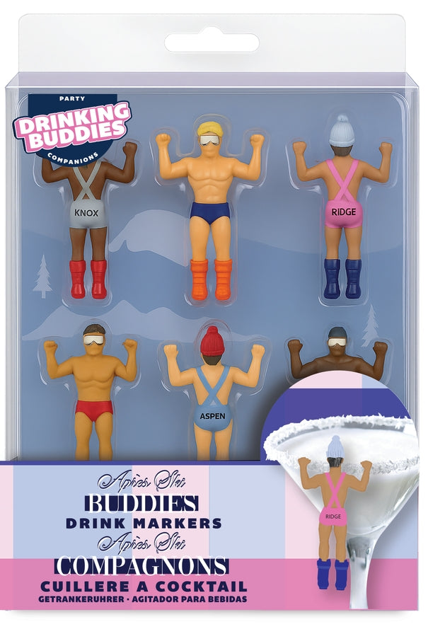 Apres Ski Buddies Drink Markers