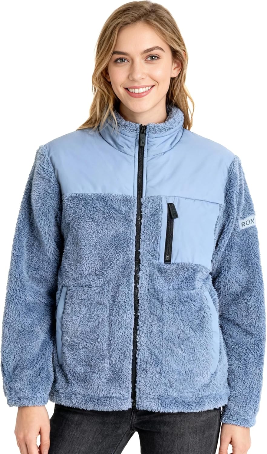 Roxy Solid Sherpa Bonded Fleece