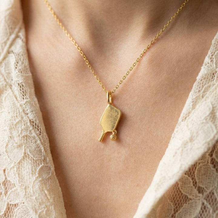 Pickleball Pendant Necklace