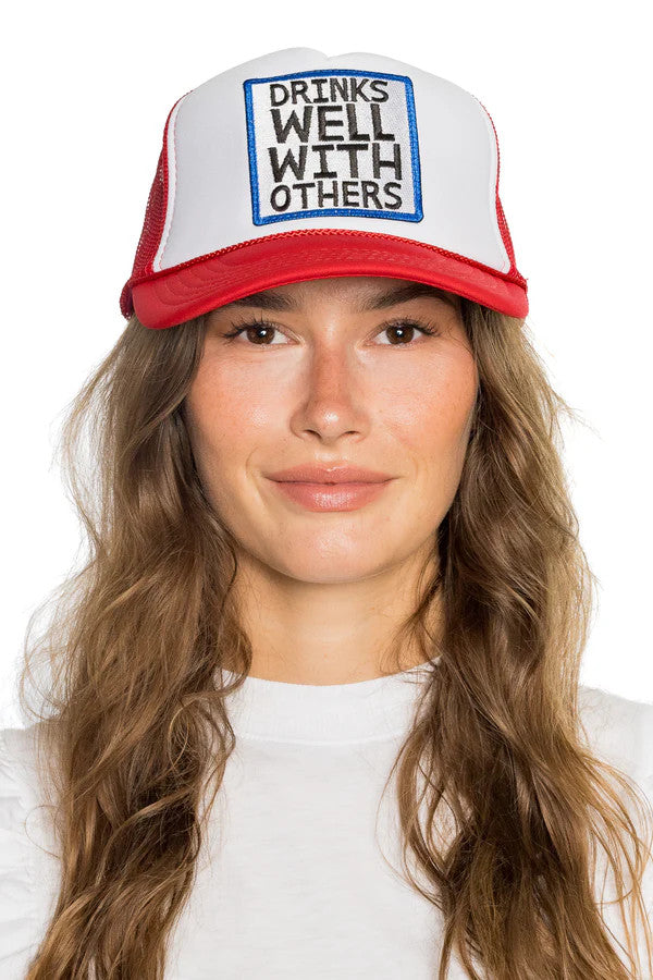 Drinks Well With Others Trucker