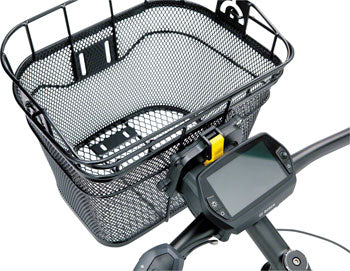 Front Basket with Fixer 3 Handlebar Bracket: Black