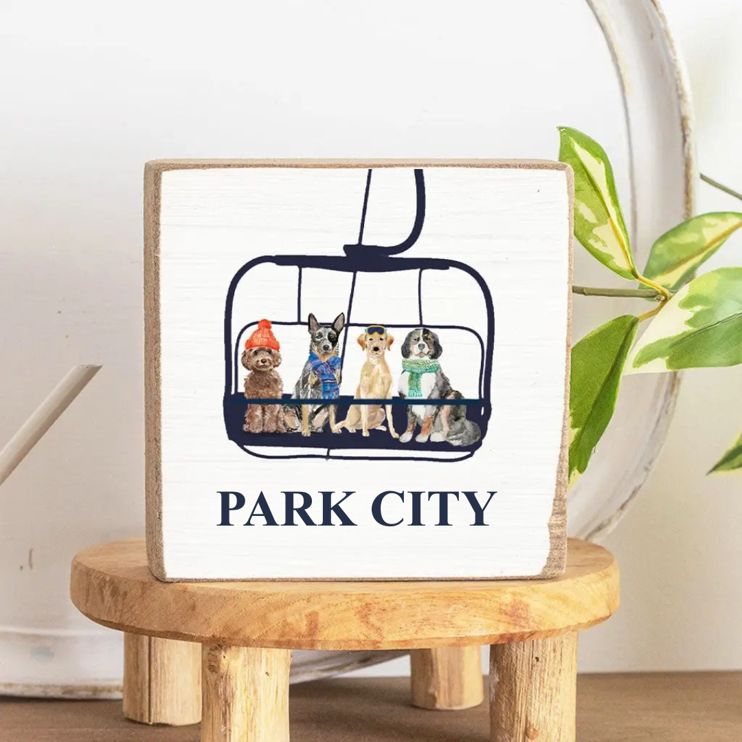 Park City Wooden Block