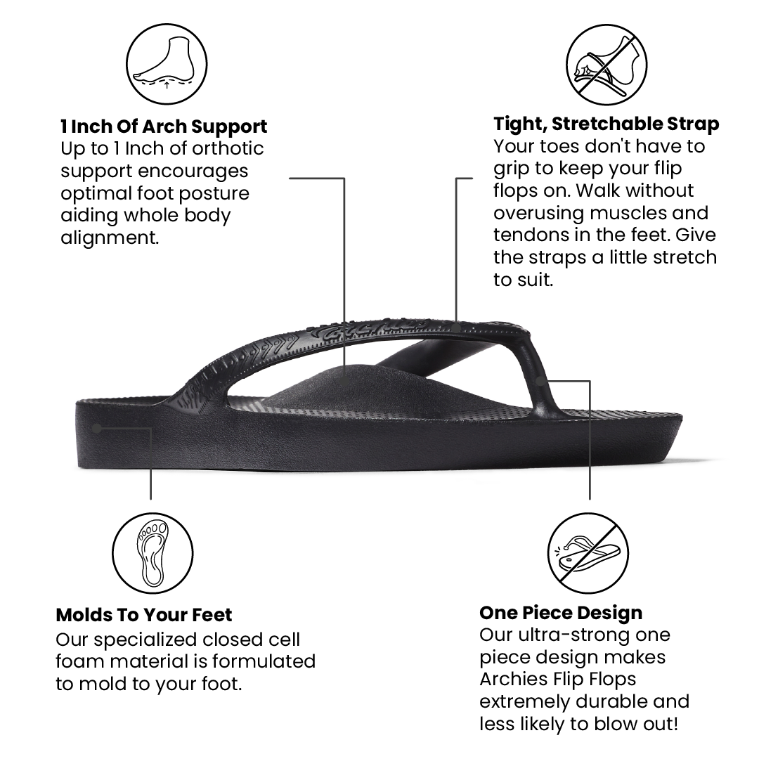 Archies Arch Support Flip Flops