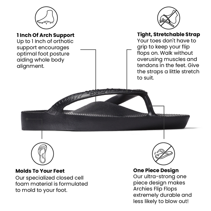 Archies Arch Support Flip Flops