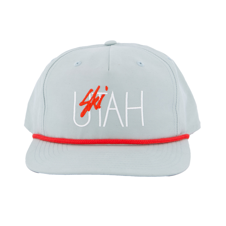 SKI UTAH Classic Embroidered Rope Snapback Hat