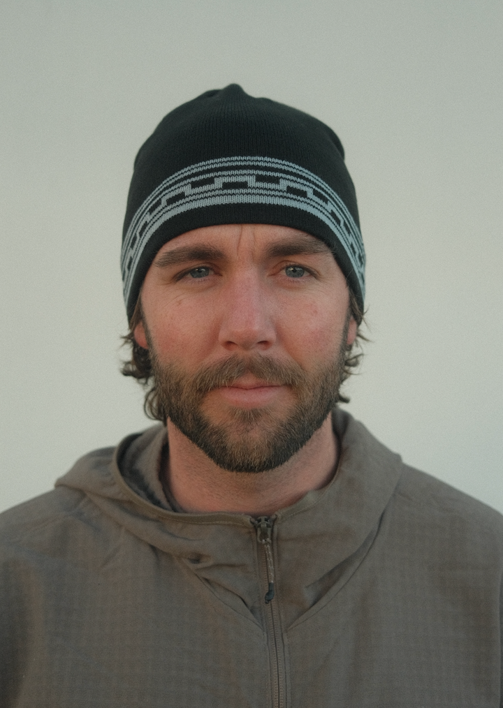 Blue Bison Black Ice Beanie Skull Cap