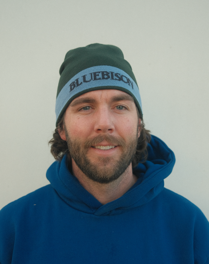 Blue Bison Fern Skull Cap