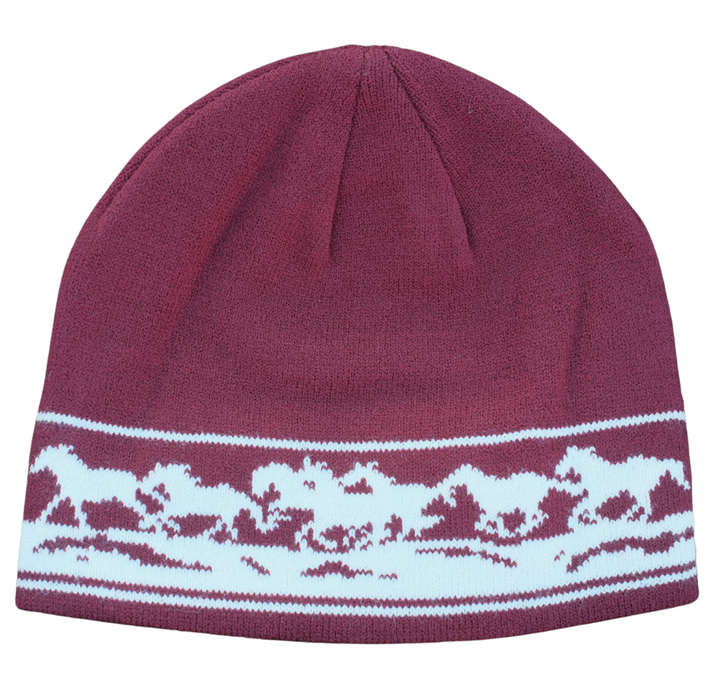 Blue Bison Mustang Skull Cap