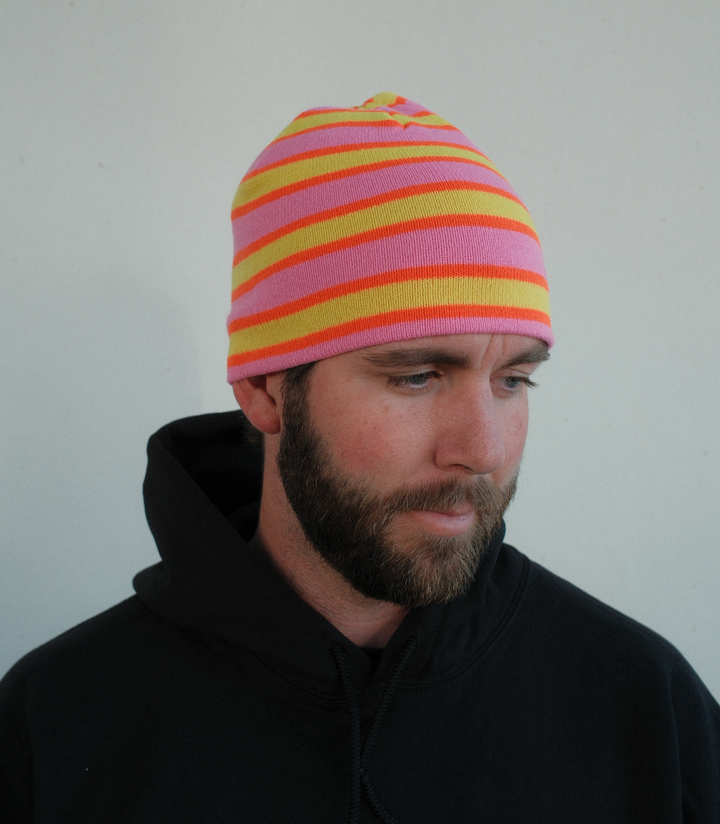 Blue Bison Striped Skull Cap