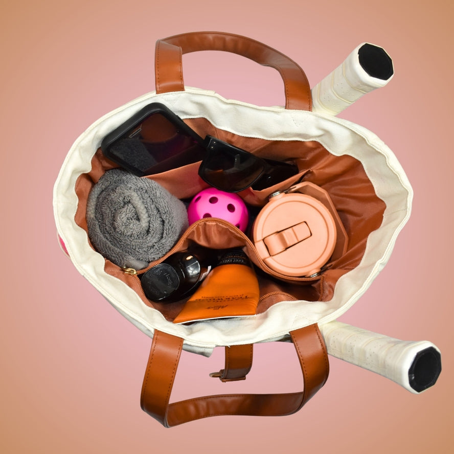 Premium Canvas Pickleball Tote Bag