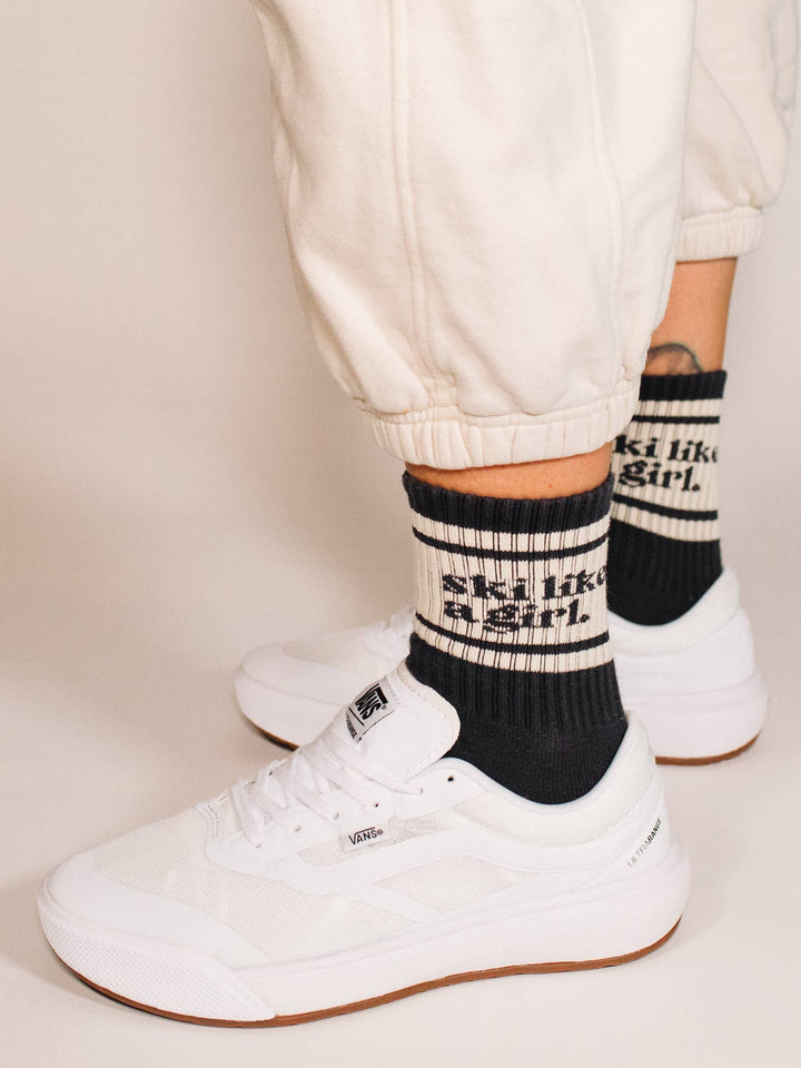 Ski Like a Girl Socks