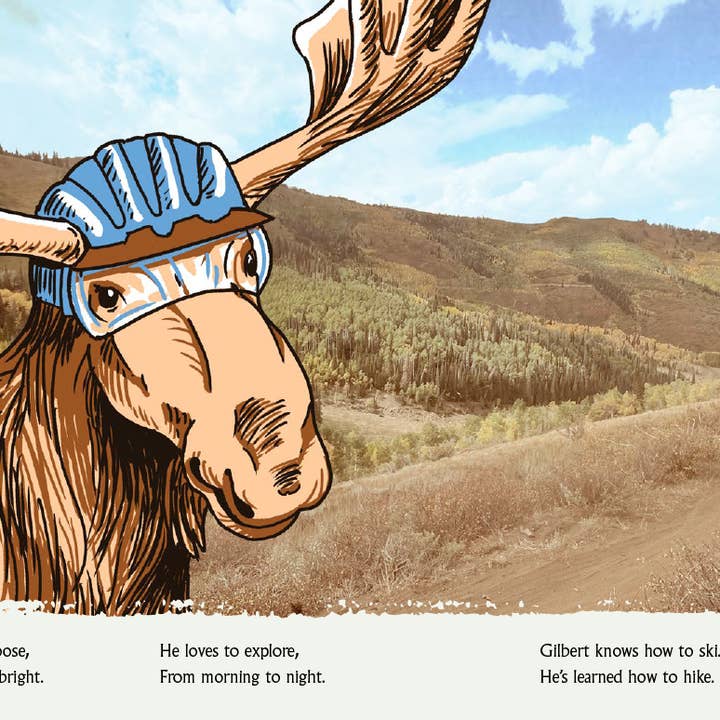 Gilbert The Moose Goes Mountain Biking - Book