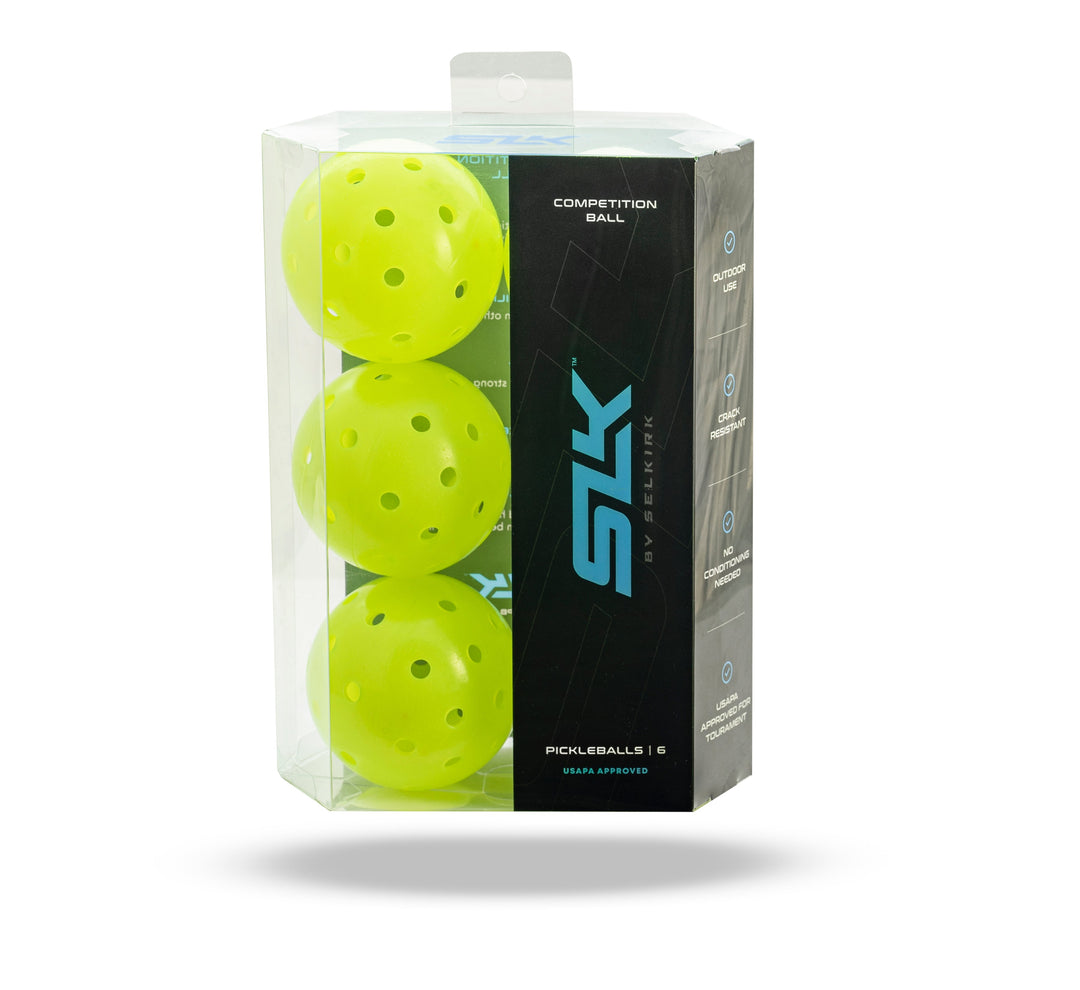 SLK Competition Outdoor Pickleballs (6-pack) at Switchback Sports